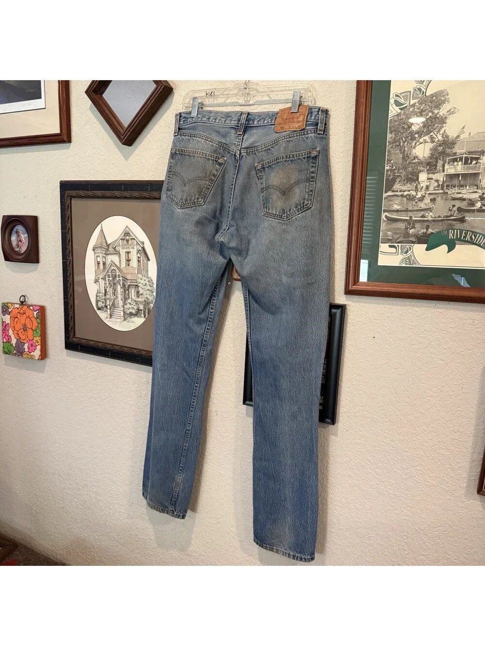 Vintage 80s RARE Levi’s 501 STF Men’s 34x36 Blue Denim Jeans Made in USA 1985